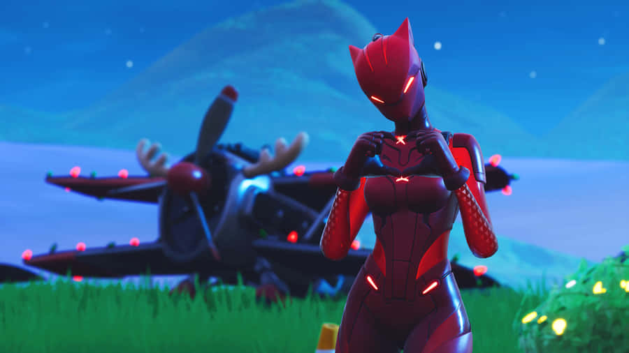Rise Above The Fight With The Lynx Fortnite Skin Wallpaper