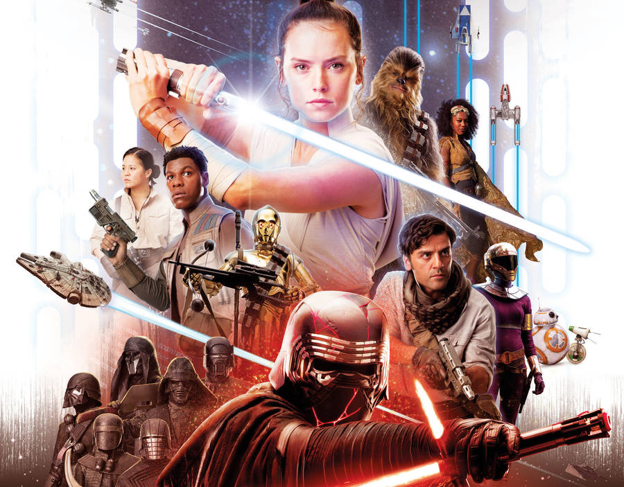 Rise Of Skywalker Illustration Wallpaper
