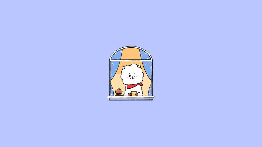 Rj Bt21 At The Window Wallpaper