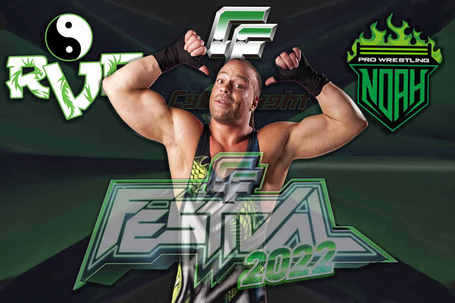 Rob Van Dam Cyberfight Festival 2022 Poster Wallpaper
