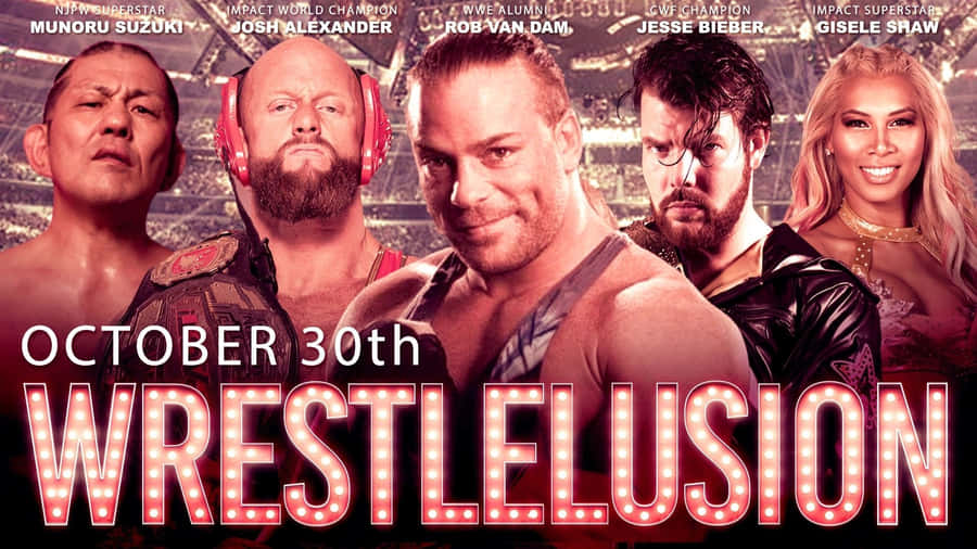 Rob Van Dam Wrestlelusion Xi Poster Wallpaper