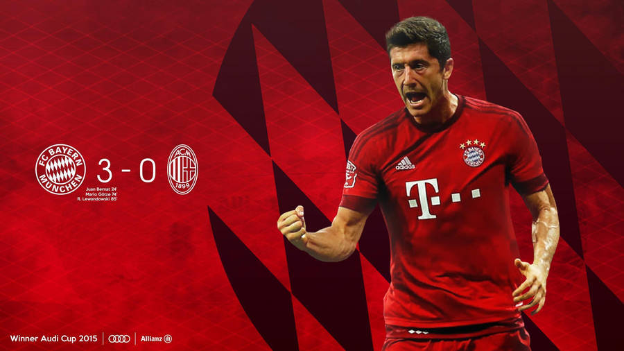 Robert Lewandowski 3-0 Audi Cup Wallpaper