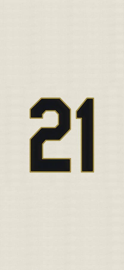Roberto Clemente Number 21 Wallpaper