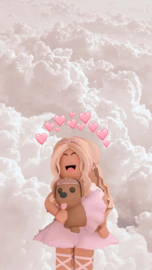 Roblox Aesthetic Girl Dog Iphone Wallpaper