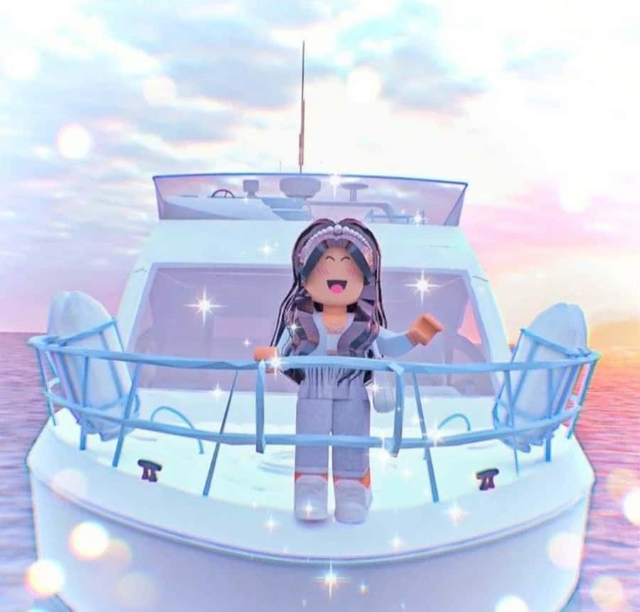 Roblox Gfx Girl In Yacht Wallpaper
