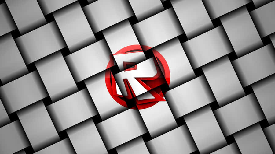 Roblox Logo Printed On Rectangle Blocks Wallpaper