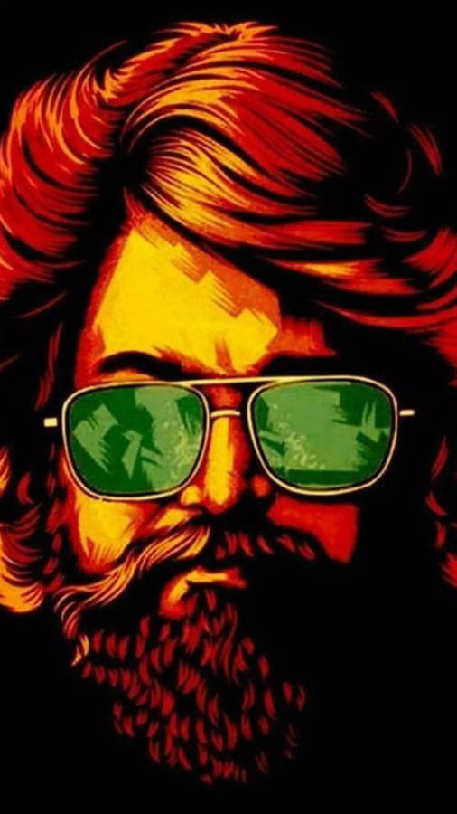 Rocking Star Yash Green Sunglasses Wallpaper