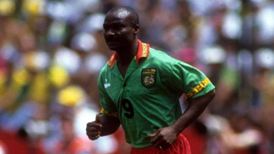 Roger Milla, The Iconic Striker From Cameroon Wallpaper