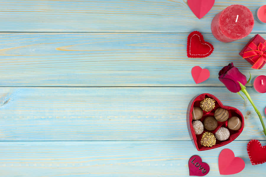Romantic Rustic Valentine's Day Wallpaper