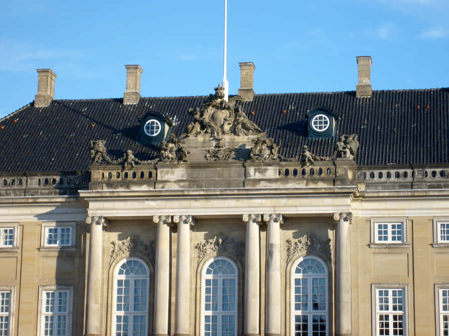 Roof Design Of Amalienborg Palace Wallpaper