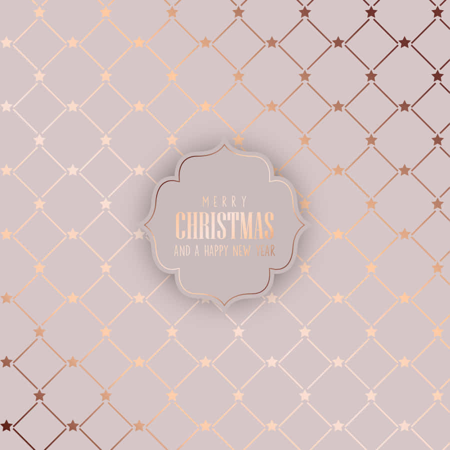 Rose Gold Christmas Diamonds Wallpaper