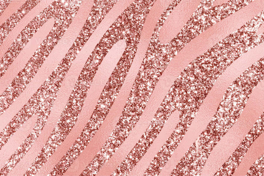 Rose Gold Glitter Stripes Desktop Background.jpg Wallpaper