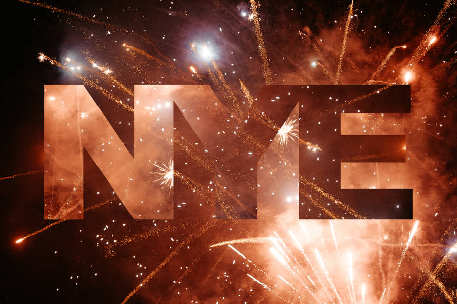 Rose Gold Happy New Year 2021 Greeting Wallpaper