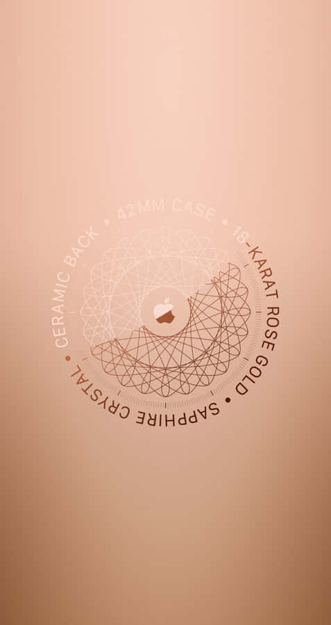 Rose Gold Iphone 5 Apple Spirograph Wallpaper
