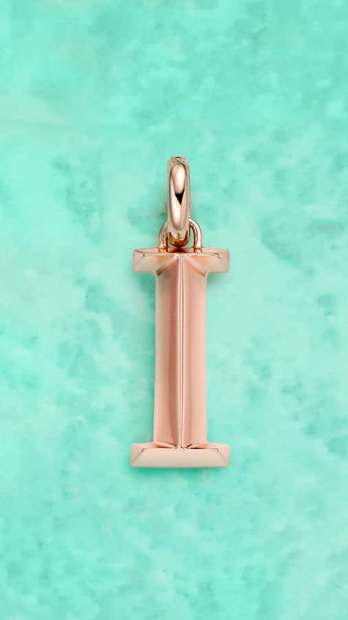 Rose Gold Letter I Wallpaper