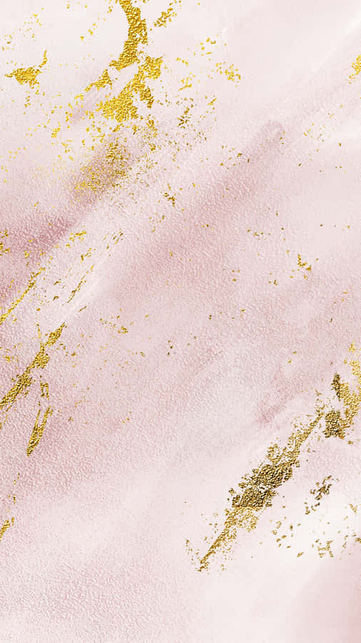 Rose Gold Marble Texturewith Gold Veins Wallpaper