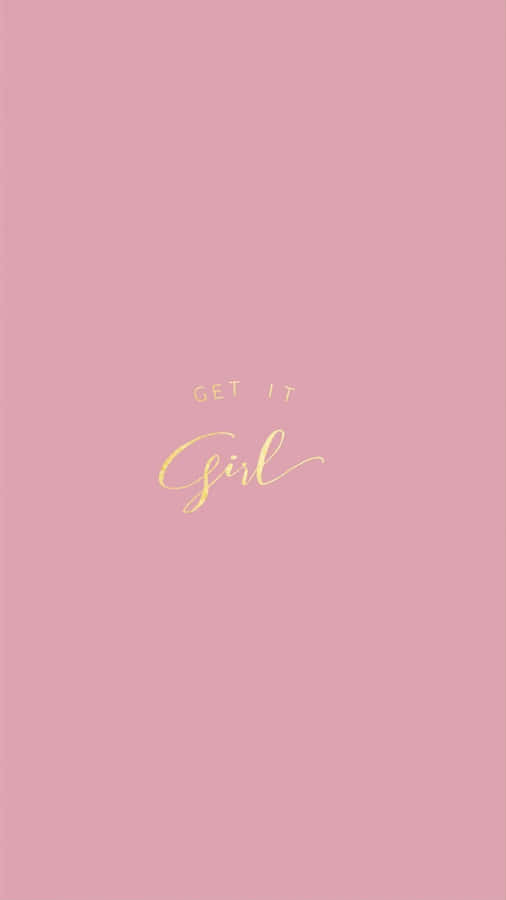 Rose Gold Quotes Girl Wallpaper