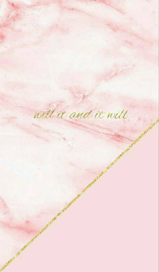 Rose Gold Quotes Lettering Wallpaper