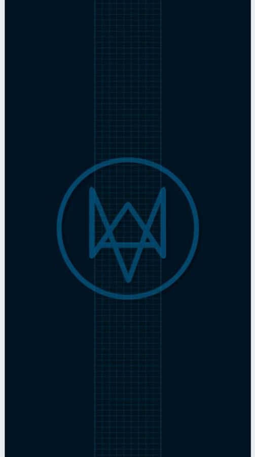 Round Logo Of Watch Dogs Iphone Wallpaper