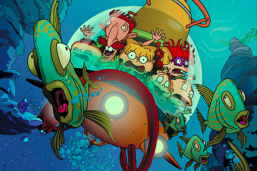 Rugrats Riding Machine Wallpaper