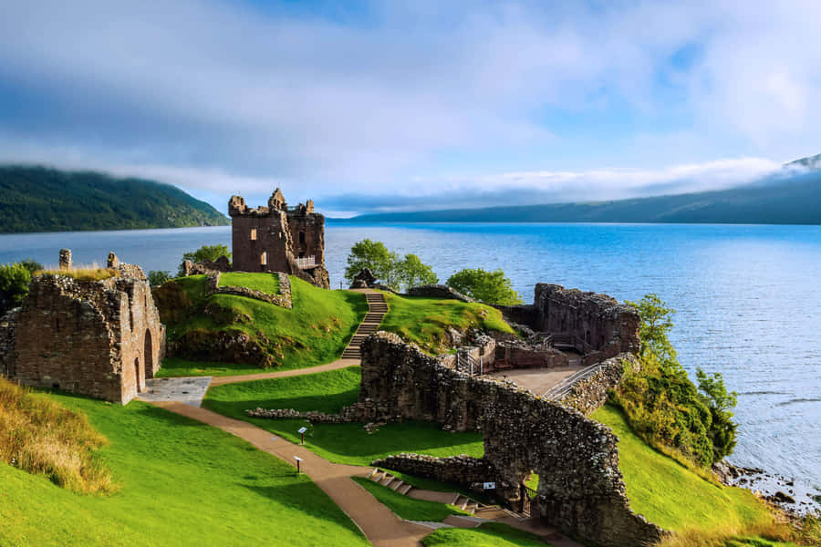 Ruins Of Loch Ness Lake Wallpaper