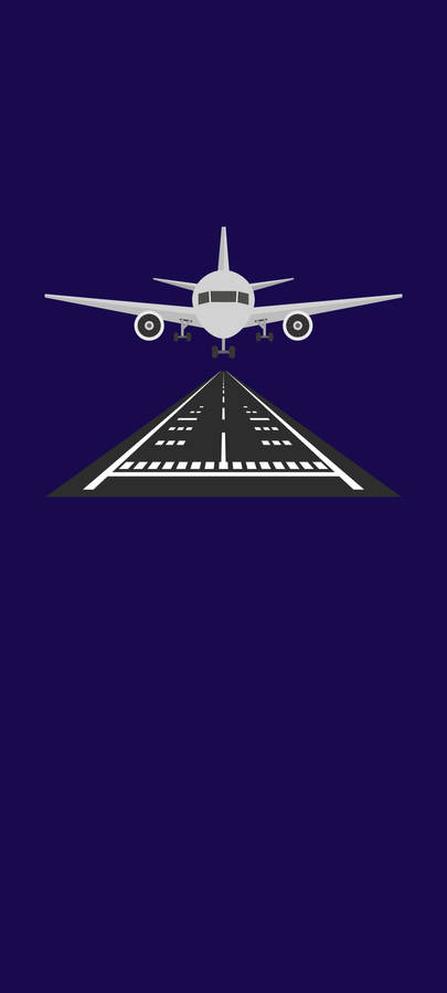 Runway Purple Art Wallpaper