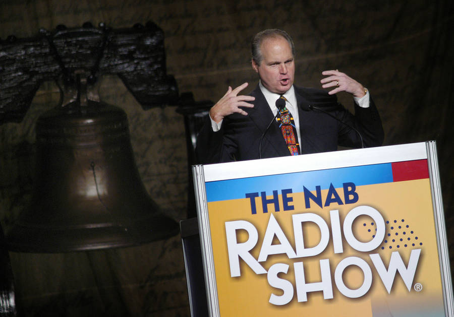 Rush Limbaugh At Nab Event Wallpaper