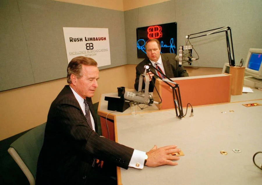 Rush Limbaugh With President Bush Wallpaper