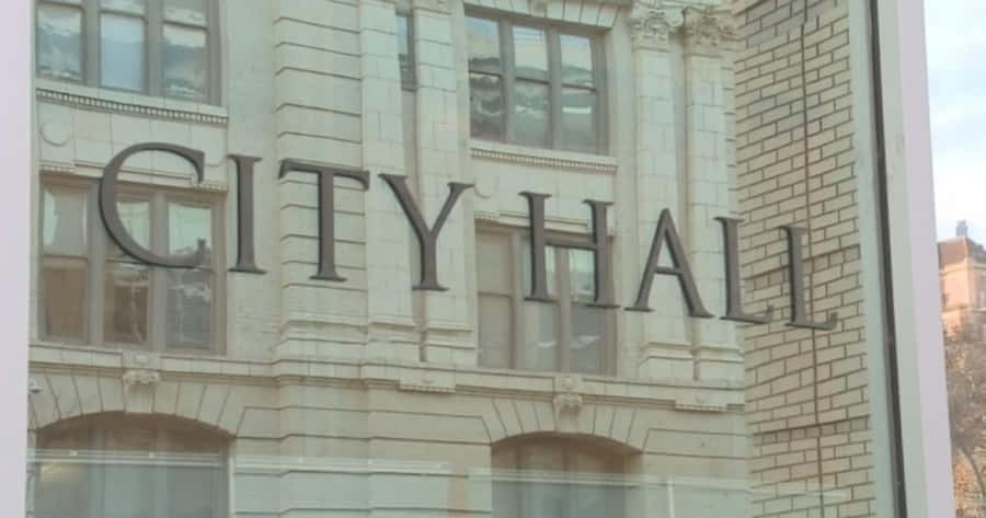 Sacramento City Hall Serif Text Wallpaper