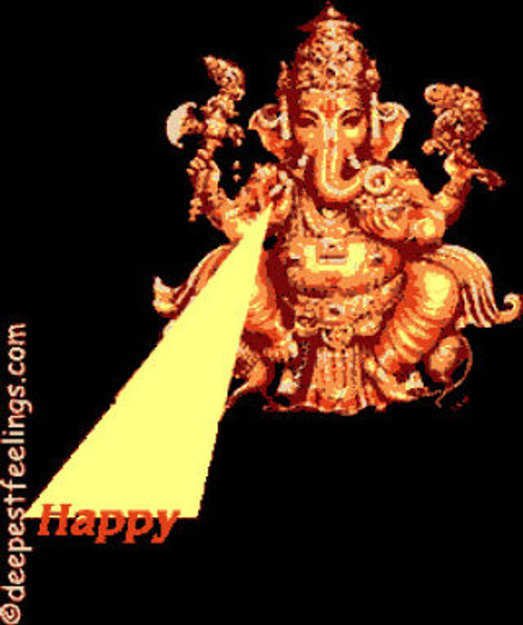 Sacred Moment With Ganpati Bappa Wallpaper