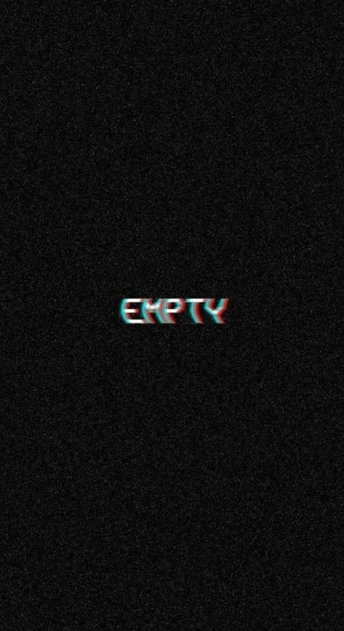 Sad Depressing Empty Anaglyph Wallpaper