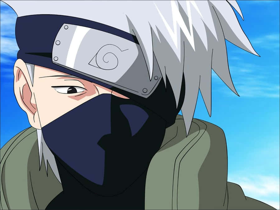Sad Kakashi Signature Mask And Forehead Protector Wallpaper