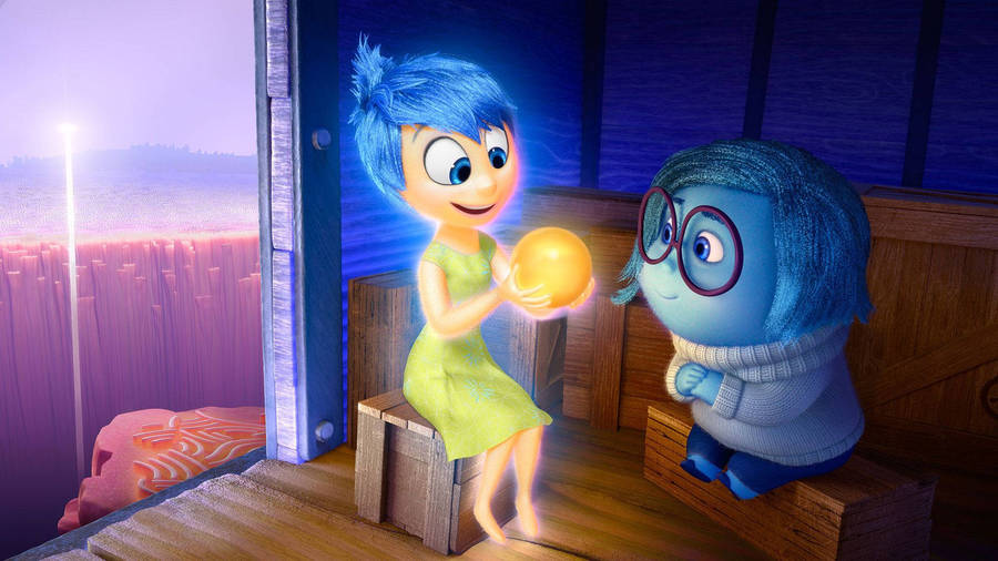 Sadness Inside Out Magical Balloon Wallpaper