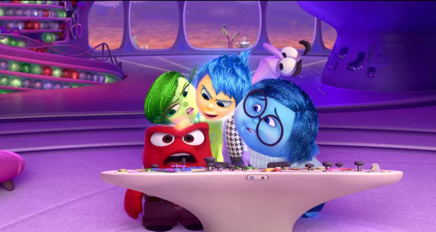 Sadness Inside Out With Friends Wallpaper