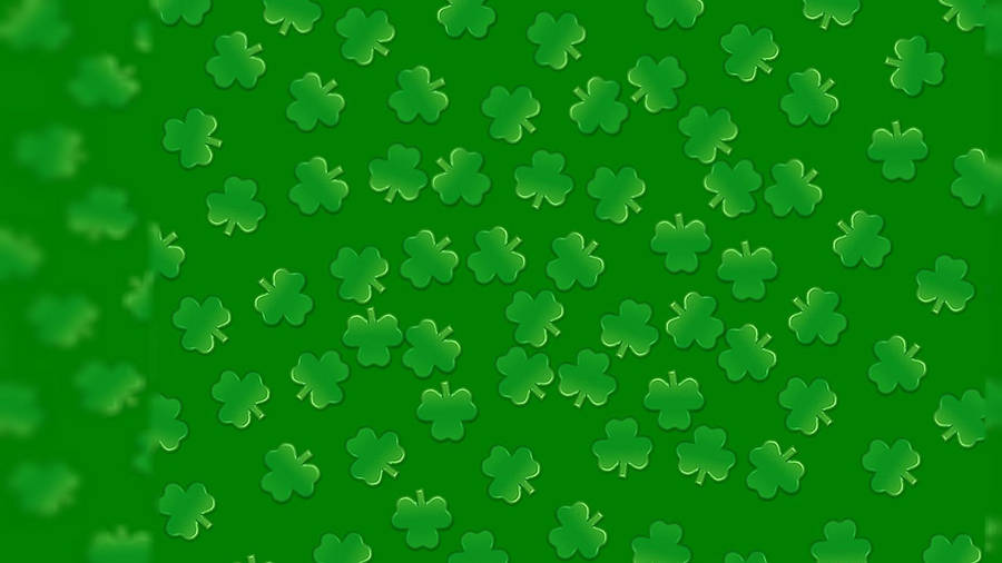 Saint Patrick’s Day Background With Clovers Wallpaper