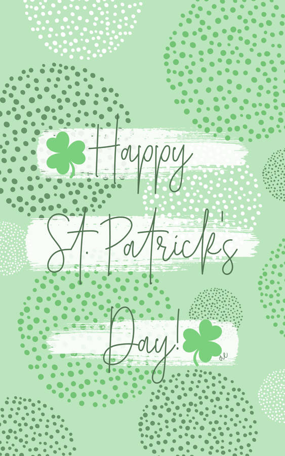Saint Patrick’s Day On Pastel Green Wallpaper