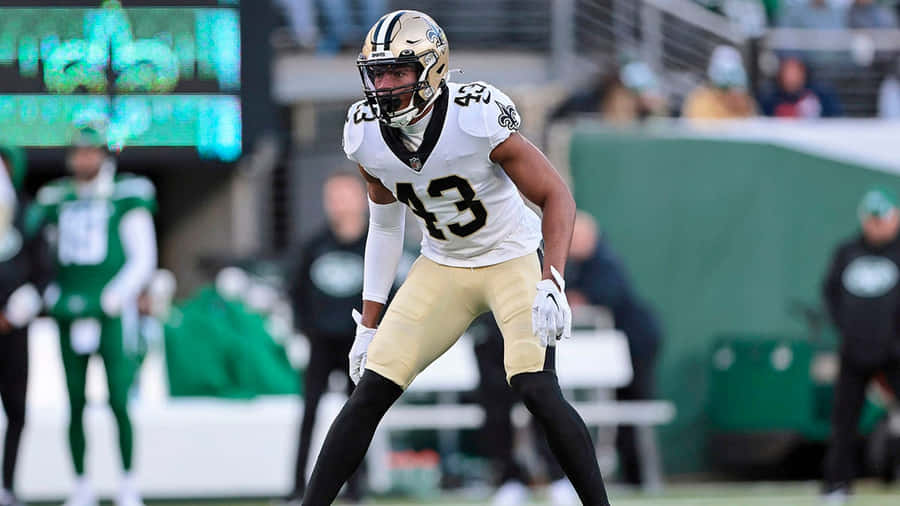 Saints Player Readyfor Action Wallpaper