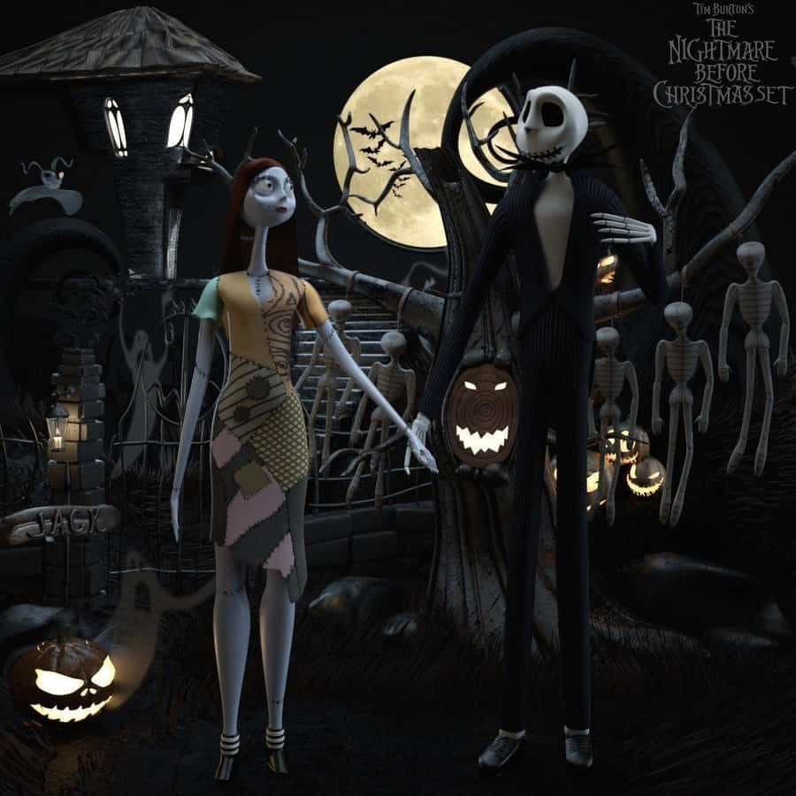 Sally And Jack Nightmare Before Christmas Wallpaper