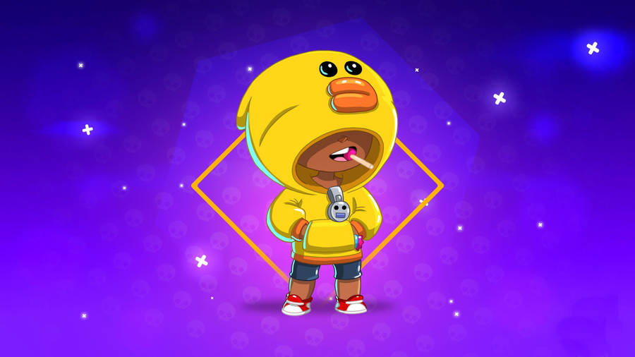 Sally Skin Leon From Brawl Stars Game In 4k Resolution Wallpaper