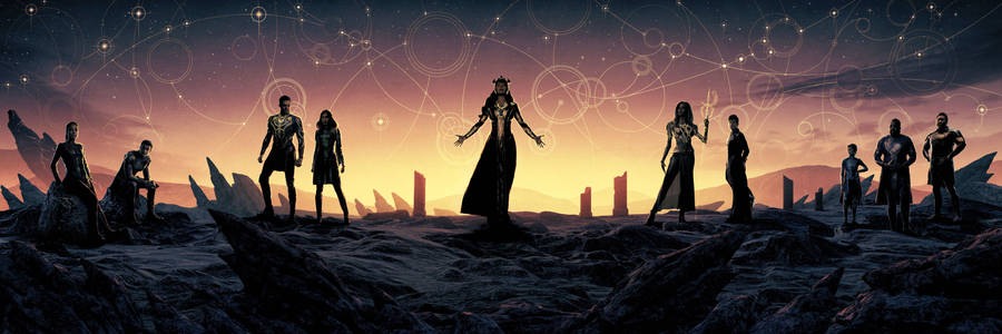 Salma Hayek Eternals Artwork Wallpaper