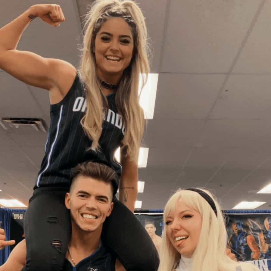 Sammy Guevara With His Wife Tay Conti Wallpaper