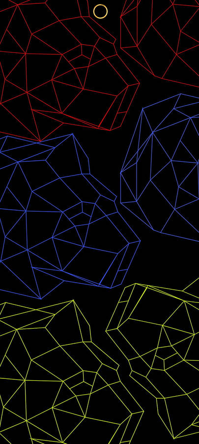 Samsung A71 3d Polygons Wallpaper