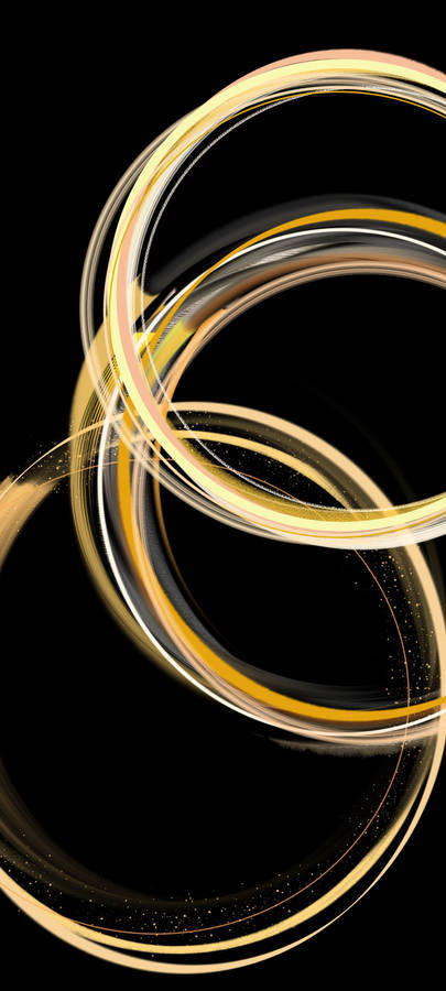 Samsung Galaxy S22 Gold Rings Wallpaper