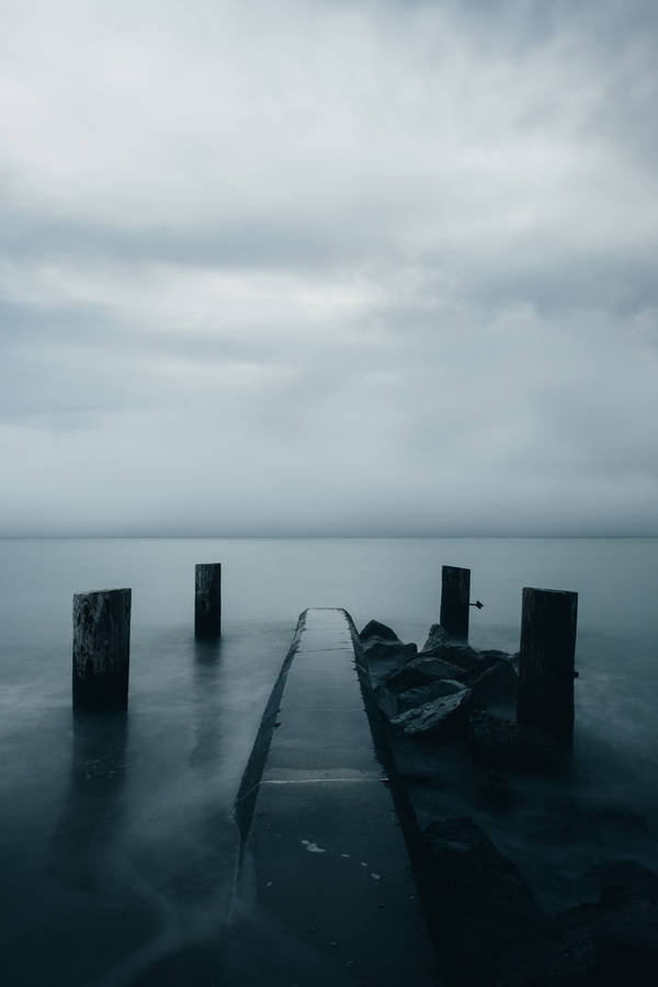 Samsung Galaxy S7 Edge Fog On Dark Waters Wallpaper