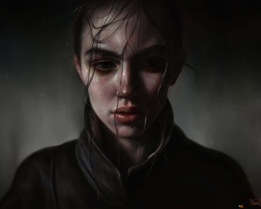 Samurai Sai Sad Woman Wallpaper