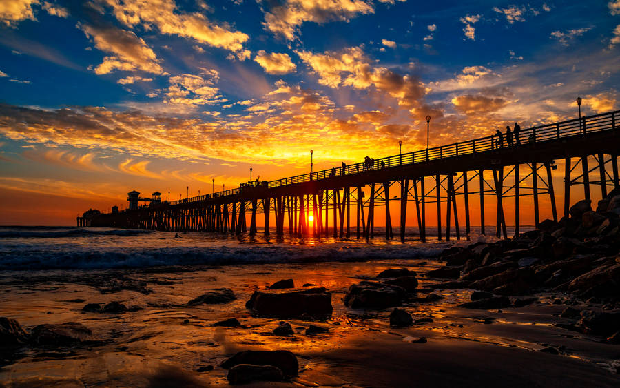 San Diego Pier California Wallpaper