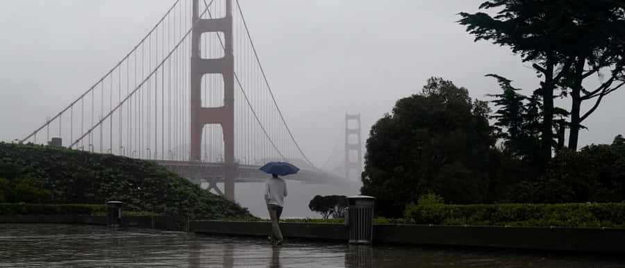 San Francisco Golden Gate Black And White Wallpaper