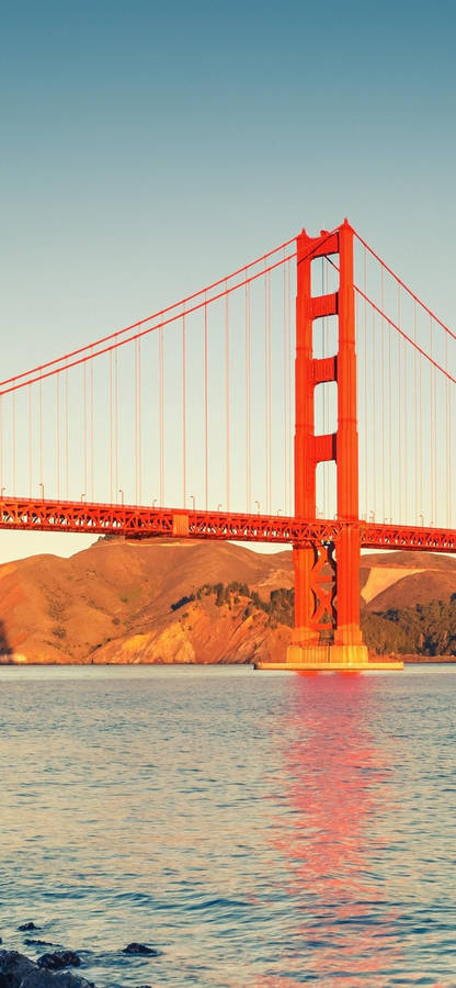 San Francisco Phone Classic Red Bridge Wallpaper