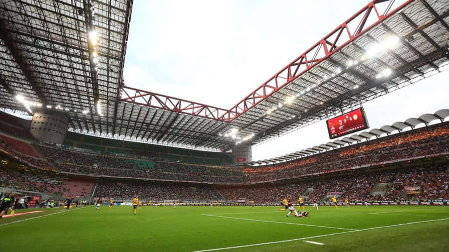 San Siro Stadium Football Match Wallpaper