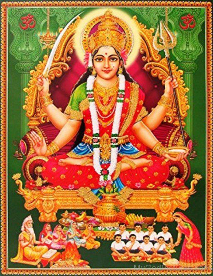 Santoshi Maa Hindu Goddes Wallpaper
